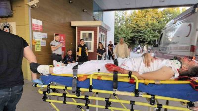 KONTROLDEN ÇIKAN MOTOSİKLET METRELERCE SÜRÜKLENDİ : 1 AĞIR YARALI