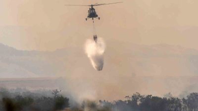 KUZEY MAKEDONYA’DA 40’TAN FAZLA NOKTADA ORMAN YANGINI: 1 ÖLÜ