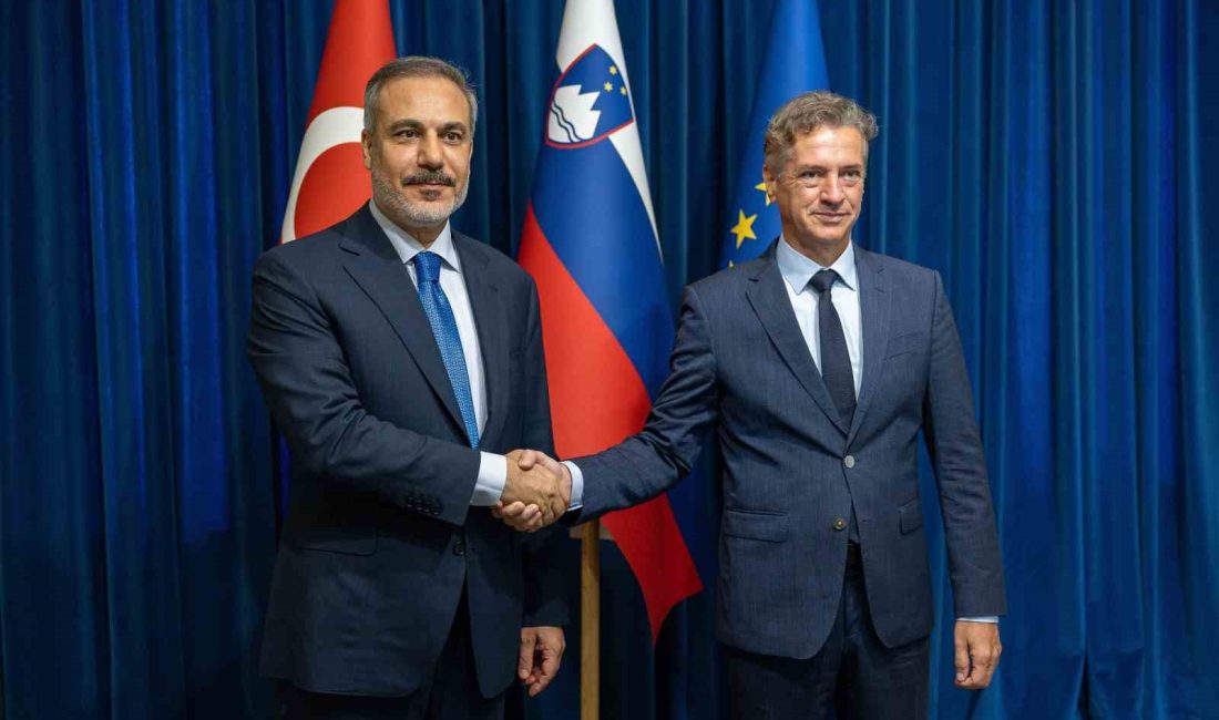 DIŞİŞLERİ BAKANI HAKAN FİDAN, SLOVENYA BAŞBAKANI ROBERT GOLOB İLE GÖRÜŞTÜ.