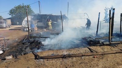 BURSA’NIN ORHANGAZİ İLÇESİNDE BİR TARIM ALANINDA İŞÇİLERİN KALDIĞI BARAKADA HENÜZ