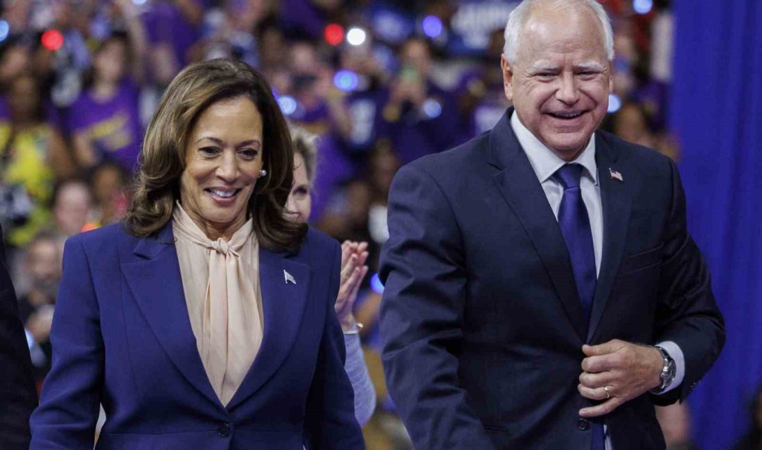 DEMOKRAT PARTİ’NİN ABD BAŞKAN ADAYI KAMALA HARRİS, BAŞKAN YARDIMCISI ADAYI