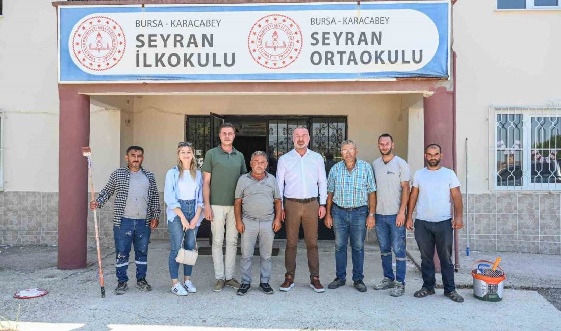 KARACABEY'DE HEM MERKEZ HEM DE KIRSAL BÖLGELERDE BULUNAN OKULLARDA TEMİZLİK,