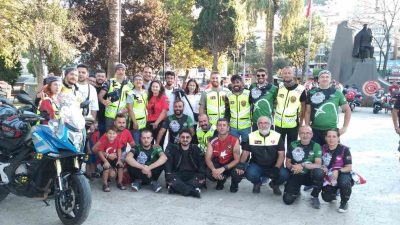 MOTOSİKLET TUTKUNLARI MUDANYA'DA KORTEJ YAPTI