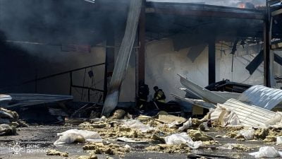 RUS ORDUSUNUN UKRAYNA'NIN KOSTİANTYNİVKA ŞEHRİNDEKİ BİR SÜPERMARKETE GERÇEKLEŞTİRDİĞİ SALDIRIDA 10