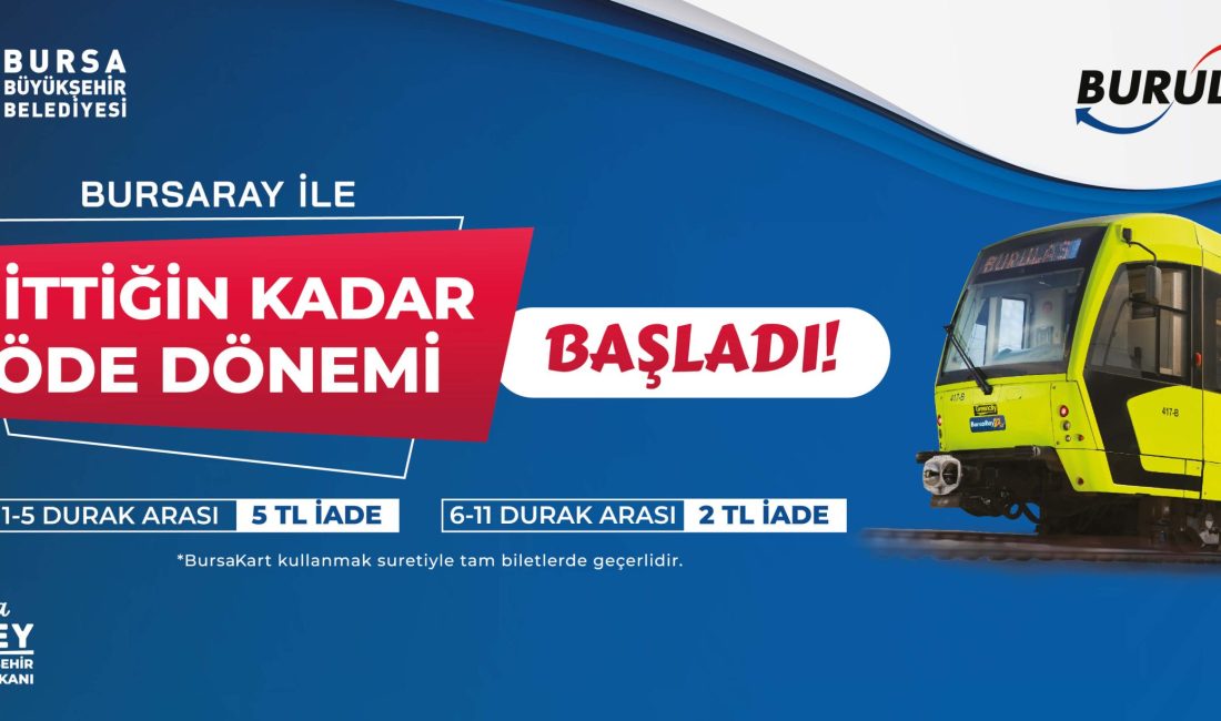 Ulaşımda bir çok yeniliği kente kazandıran Bursa Büyükşehir Belediyesi, vatandaşların