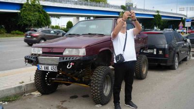 SAMSUN’DA 4X4 OFF-ROAD ARAZİ ARACINA ÇEVRİLEN 1995 MODEL RENAULT BROADWAY