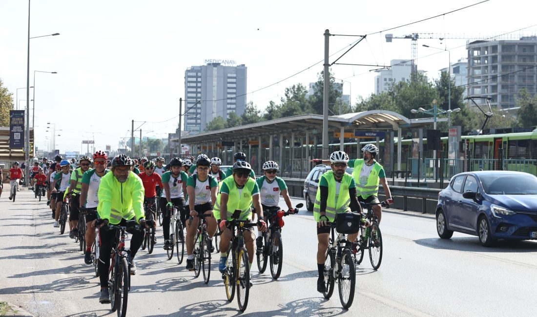 “Yeşile pedalla, yeniden yeşile pedalla” temasıyla 16’ıncısı düzenlenen “Tophane-Nilüfer-Mudanya Bisiklet