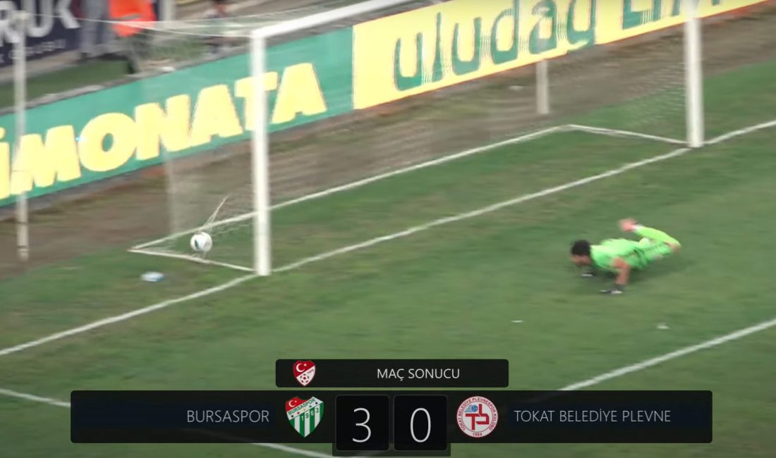 Bursaspor, TFF 3. Lig 1. Grup’ta Tokat Belediye Plevne Spor'u