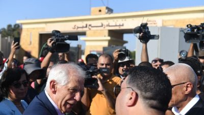 JOSEP BORRELL, MISIR TEMASLARI ÇERÇEVESİNDE REFAH SINIR KAPISI'NI ZİYARET EDEREK,