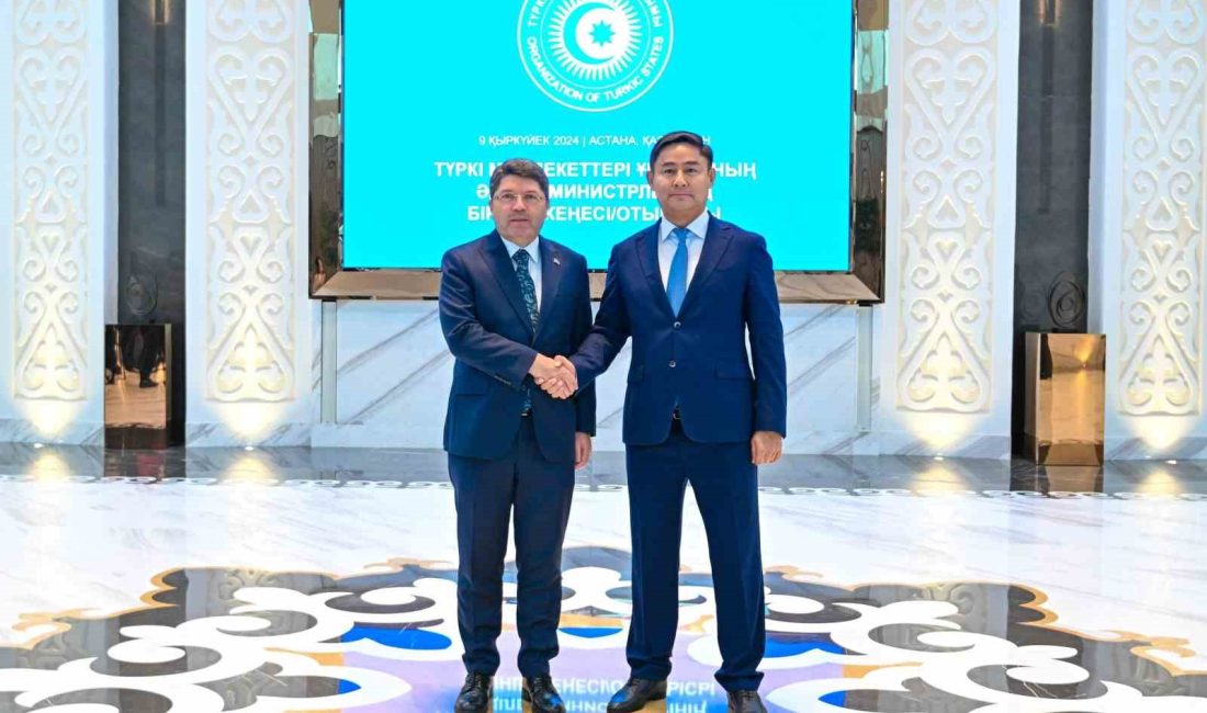 ADALET BAKANI TUNÇ, KAZAK MEVKİDAŞI YESKARAYEV İLE GÖRÜŞTÜ