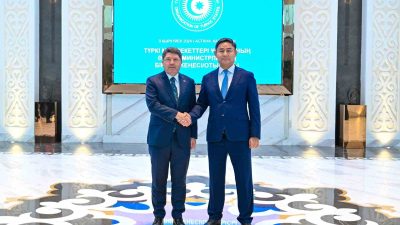 ADALET BAKANI TUNÇ, KAZAK MEVKİDAŞI YESKARAYEV İLE GÖRÜŞTÜ