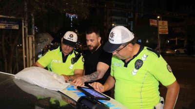 ALKOLLÜ ARAÇ KULLANMAKTAN CEZA YEDİ.