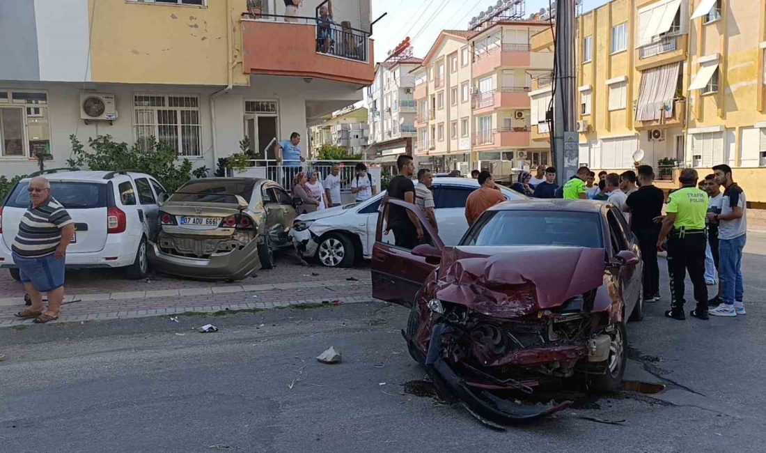 ANTALYA’DA 14 YAŞINDAKİ ÇOCUĞUN KULLANDIĞI OTOMOBİL SEYİR HALİNDEKİ BİR BAŞKA