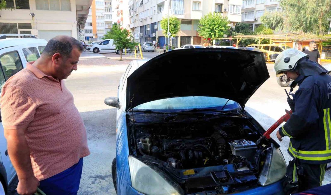 ANTALYA’DA KISA SÜRE ÖNCE PARK ETTİĞİ ARACININ YANDIĞI HABERİNİ ALAN