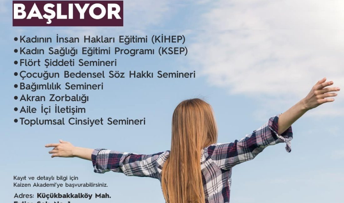 ATAŞEHİR BELEDİYESİ, YETİŞKİNLERE YÖNELİK EĞİTİMLER VE SEMİNERLER DÜZENLEYECEK
