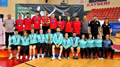 KAYSERİ’DE YAPILAN BÜYÜKLER BADMİNTON TÜRKİYE ŞAMPİYONASINDA ERZİNCANLI SPORCULAR TÜRKİYE ŞAMPİYONU