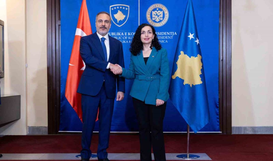 DIŞİŞLERİ BAKANI HAKAN FİDAN, KOSOVA CUMHURBAŞKANI VJOSA OSMANİ İLE GÖRÜŞTÜ.