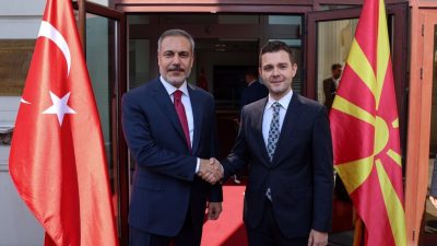 DIŞİŞLERİ BAKANI HAKAN FİDAN, KUZEY MAKEDONYA DIŞİŞLERİ VE DIŞ TİCARET