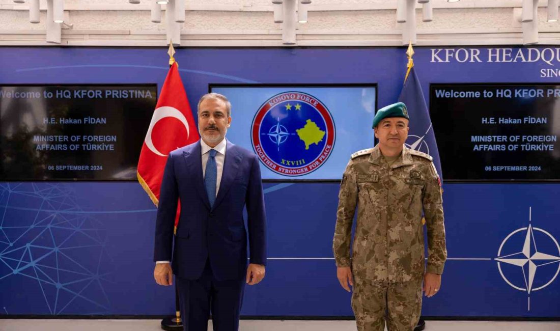 DIŞİŞLERİ BAKANI HAKAN FİDAN, NATO KOSOVA BARIŞ GÜCÜ (KFOR) KARARGAHINI
