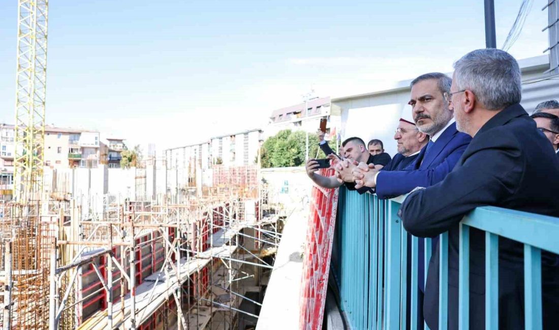 BAKAN FİDAN PRİŞTİNE CAMİİ İNŞAATINI ZİYARET ETTİ