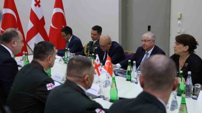 MİLLİ SAVUNMA BAKANI YAŞAR GÜLER,  GÜRCİSTAN SAVUNMA BAKANI IRAKLİ