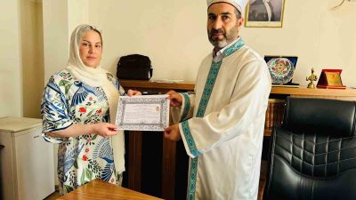 TÖRENİN ARDINDAN SİLOPİ İLÇE MÜFTÜSÜ FERİT BİLGİN, FADİLE’YE KUR’AN-I KERİM