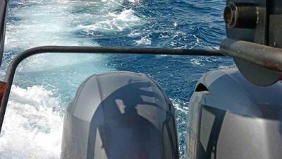 BODRUM ADA BOĞAZI AÇIKLARINDA MAKİNE ARIZASI YAPAN VE SÜRÜKLENEN 7