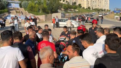 BURSA’DA MİNİBÜS DEREYE UÇTU, SÜRÜCÜ YARALANDI