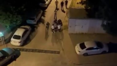 BURSA'NI YILDIRIM İLÇESİNDE TAVUK ALMA EĞLENCESİNDE ÇIKAN SESLERDEN RAHATSIZ OLAN