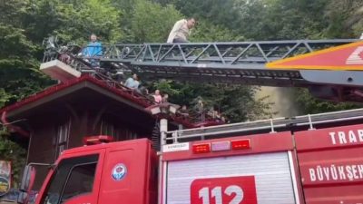 TRABZON BÜYÜKŞEHİR BELEDİYESİ İLE AFAD EKİPLERİ ÇAL MAĞARASI'NDA MEYDANA GELEN