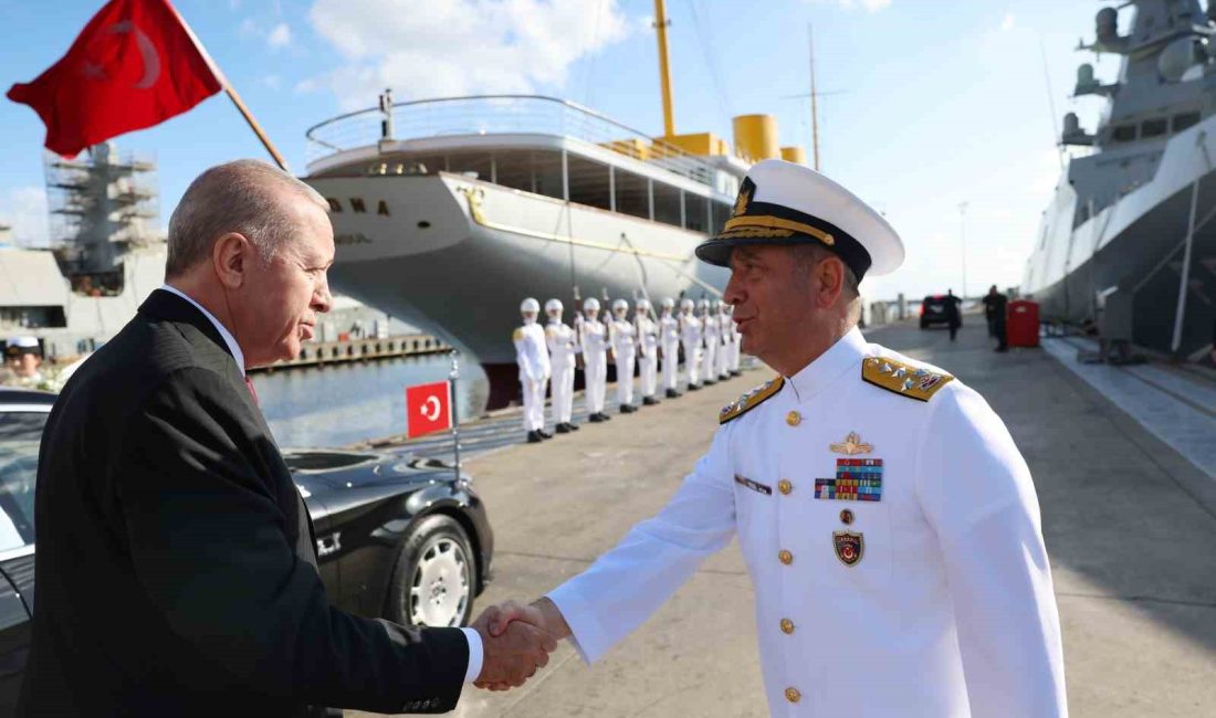 CUMHURBAŞKANI ERDOĞAN YENİLENEN SAVARONA YATINDA İNCELEMELERDE BULUNDU