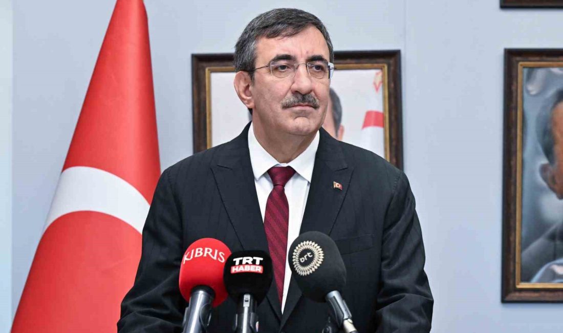 CUMHURBAŞKANI YARDIMCISI CEVDET YILMAZ, ERCAN HAVALİMANI’NDA YAPTIĞI AÇIKLAMADA, “TÜRKİYE OLARAK