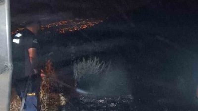 HATAY'DA OTLUK ALANDA ÇIKAN YANGIN İTFAİYE EKİPLERİ TARAFINDAN SÖNDÜRÜLDÜ.