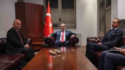 DIŞİŞLERİ BAKANI FİDAN, KUZEY MAKEDONYA TÜRK DEMOKRATİK PARTİSİ GENEL BAŞKANI