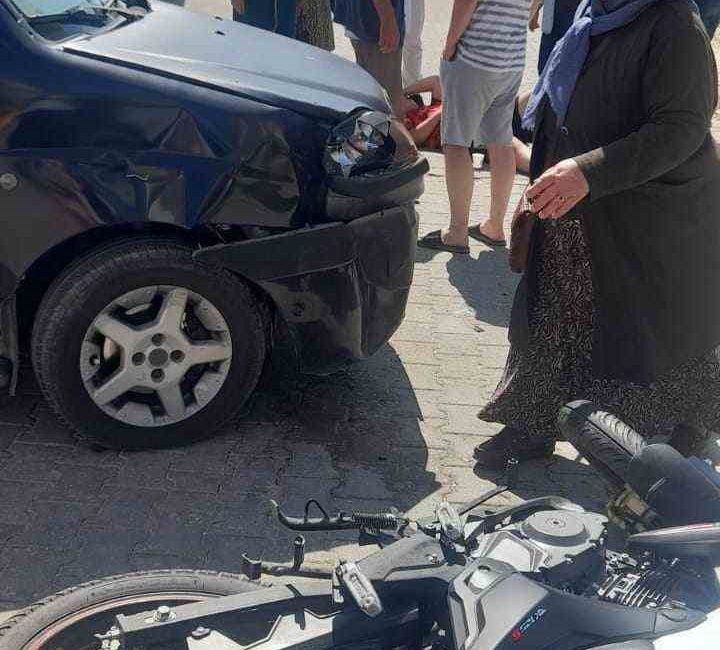 ESKİŞEHİR'DE 16 YAŞINDAKİ EHLİYETSİZ SÜRÜCÜNÜN KULLANDIĞI MOTOSİKLETİN SEYİR HALİNDEKİ OTOMOBİLLE
