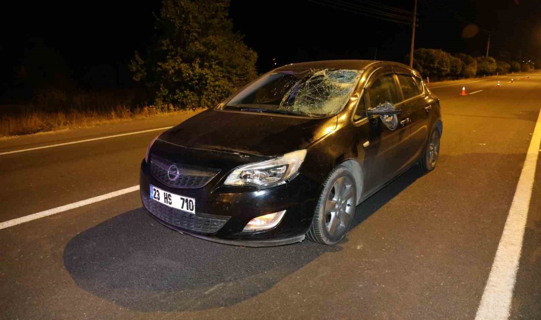 ELAZIĞ’DA YOLUN KARŞISINA GEÇMEYE ÇALIŞTIĞI SIRADA OTOMOBİLİN ÇARPTIĞI KADIN, AĞIR
