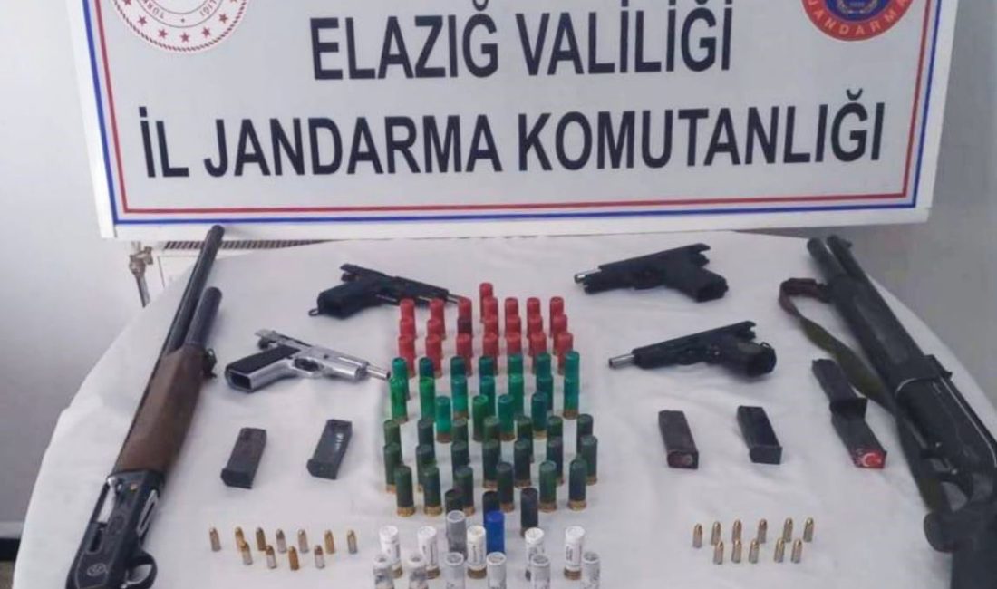 ELAZIĞ’DA İL JANDARMA KOMUTANLIĞI EKİPLERİ TARAFINDAN YAPILAN SİLAH OPERASYONUNDA, ÇOK