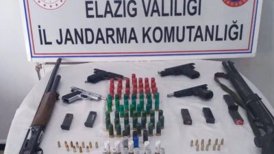 ELAZIĞ’DA İL JANDARMA KOMUTANLIĞI EKİPLERİ TARAFINDAN YAPILAN SİLAH OPERASYONUNDA, ÇOK