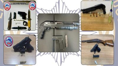 ELAZIĞ’DA POLİS EKİPLERİNCE SON BİR HAFTADA DÜZENLENEN OPERASYONLARDA RUHSATSIZ TABANCA