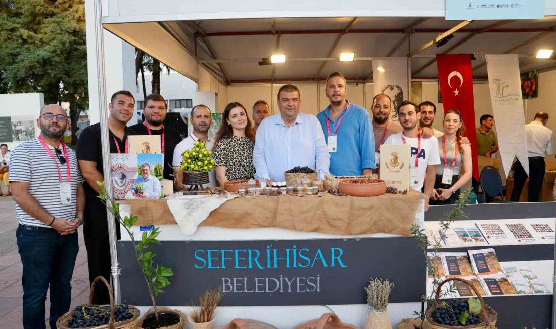 İZMİR ENTERNASYONAL FUARI’NA GELEN ZİYARETÇİLER SEFERİHİSAR BELEDİYESİ STANDINA BÜYÜK İLGİ