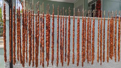 KONYA’NIN HALKAPINAR İLÇESİNDE CEVİZLİ SUCUK YAPIMI BAŞLADI.