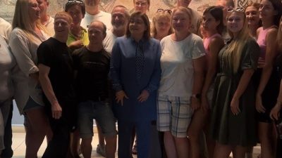 GAZİANTEP’E GELEN İLK RUS KAFİLE ZEUGMA MÜZESİNDE FATMA ŞAHİN İLE