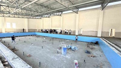 AYDIN’IN İNCİRLİOVA İLÇESİNDE, GENÇLİK VE SPOR BAKANLIĞI TARAFINDAN YAPIMI DEVAM