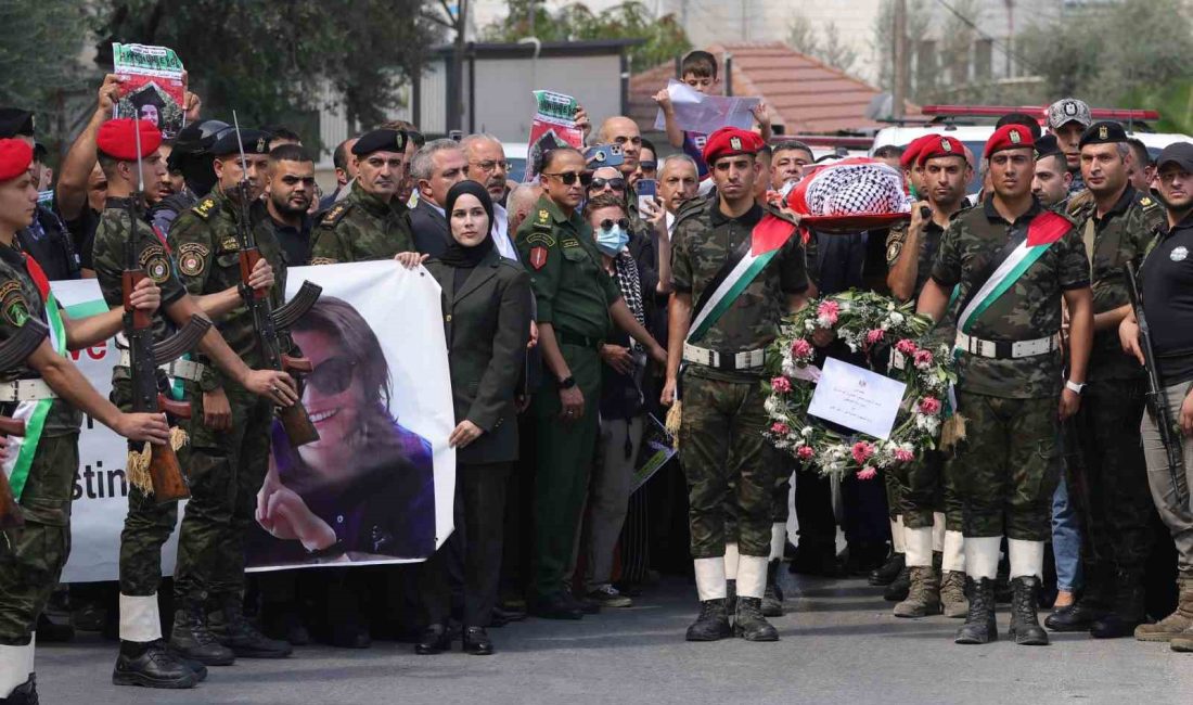 İSRAİL ASKERLERİNİN ÖLDÜRDÜĞÜ TÜRK AKTİVİST AYŞENUR EZGİ İÇİN BATI ŞERİA'DA