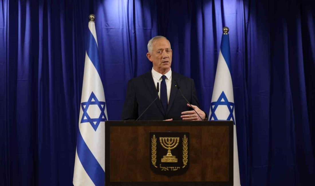 İSRAİLLİ ULUSAL BİRLİK PARTİSİ LİDERİ BENNY GANTZ, İSRAİL BAŞBAKANI BİNYAMİN