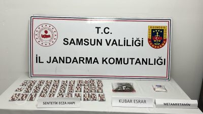 SAMSUN'DA JANDARMA EKİPLERİ TARAFINDAN DÜZENLENEN OPERASYONUNDA UYUŞTURUCU MADDE ELE GEÇİRİLDİ.