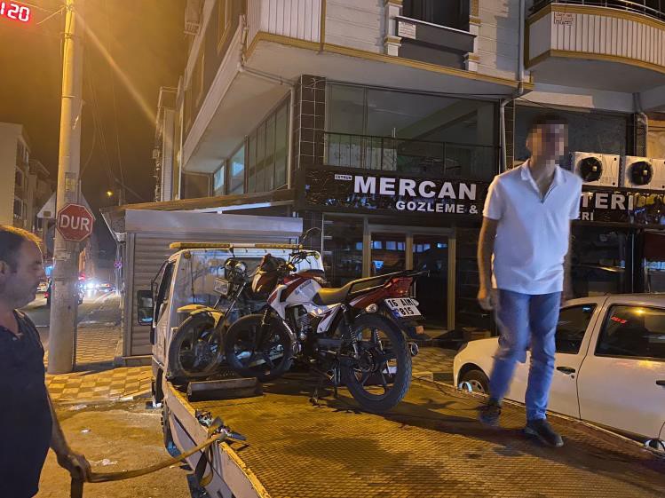 POLİS EKİPLERİ TARAFINDAN GEÇTİĞİMİZ GÜN YAPILAN MOTOSİKLET KONTROLLERİNDE 130 MOTOSİKLET