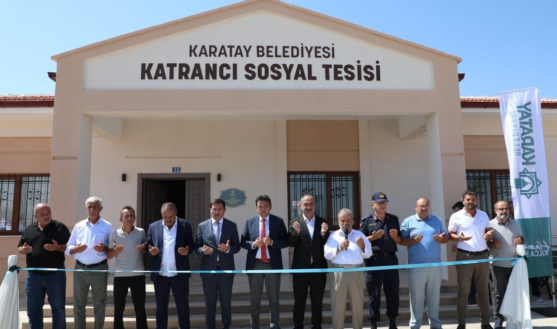 KONYA'NIN MERKEZ KARATAY İLÇE BELEDİYESİ TARAFINDAN YAPIMI TAMAMLANAN KATRANCI SOSYAL