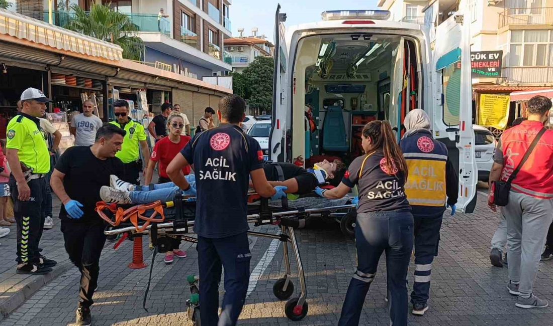ANTALYA’NIN MANAVGAT İLÇESİNDE MOTOSİKLETİN DEVRİLMESİ SONUCUNDA MEYDANA GELEN KAZADA MOTOSİKLET