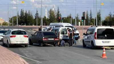 KONYA’DA ÇALINTI OLDUĞU BELİRTİLEN ARAÇTAKİ 2 ŞAHSI GÖZALTINA ALMAYA ÇALIŞAN